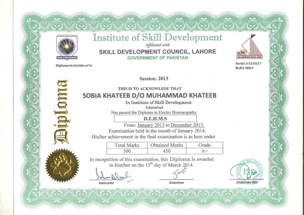 certificate 1